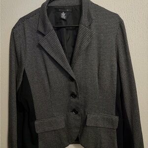 89th & Madison Black and Gray Textured Blazer